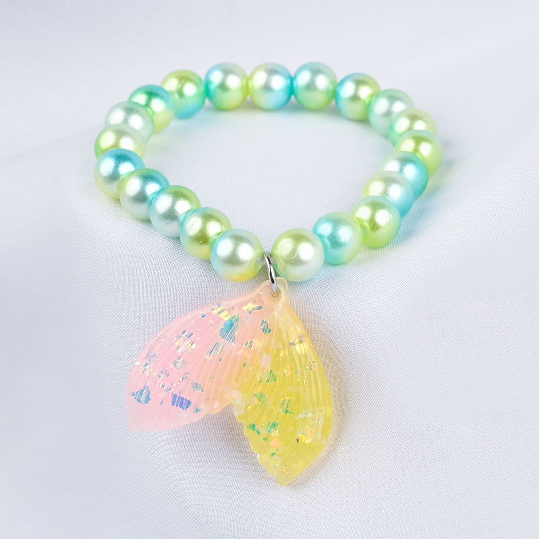GIRLS ELEGANT BEADED NECKLACE & BRACELET