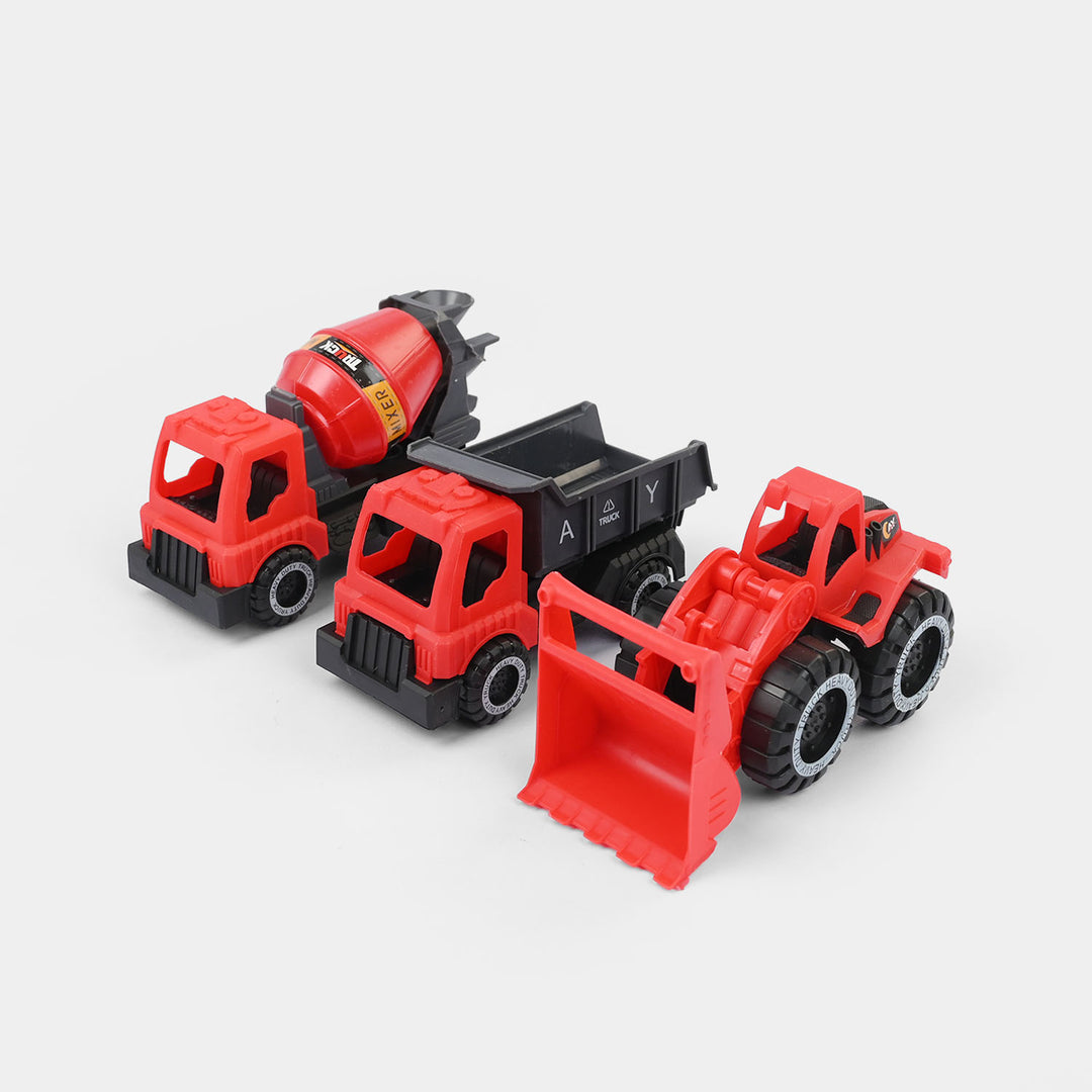 Construction Vehicle Play Set - Red