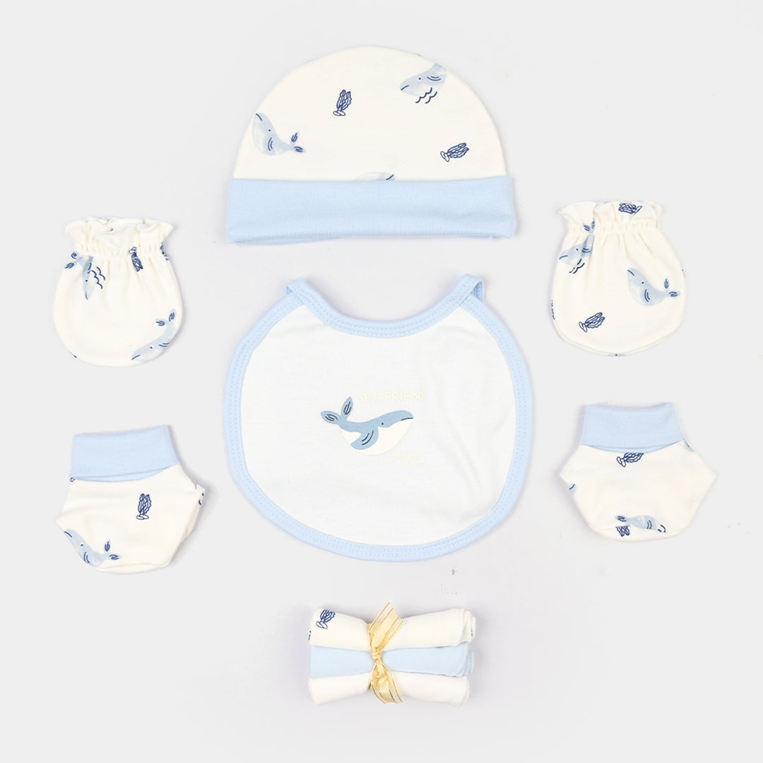 Boys Cotton Interlock 9  Pcs Gift Set 292-013-Blue
