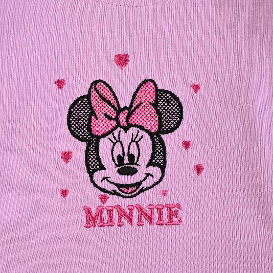 Infant Girls Cotton Jersey T-Shirt Full Sleeves Character - Purple