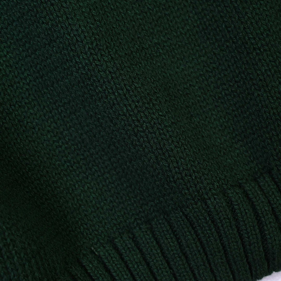 Infant Boys Cotton Sweater Mr Forest - Dark Green