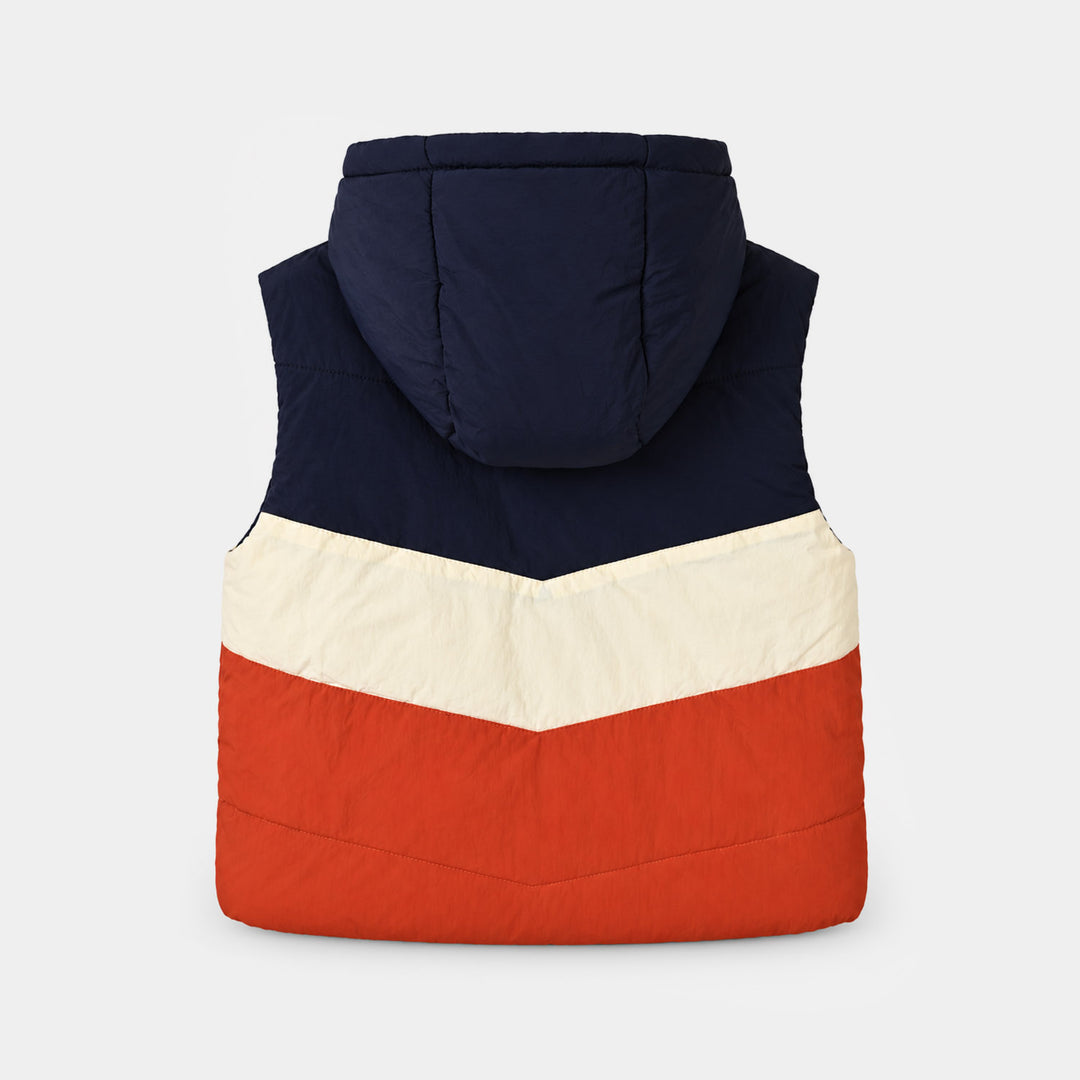 Boys Polyester Puffer Jacket W/S Orange