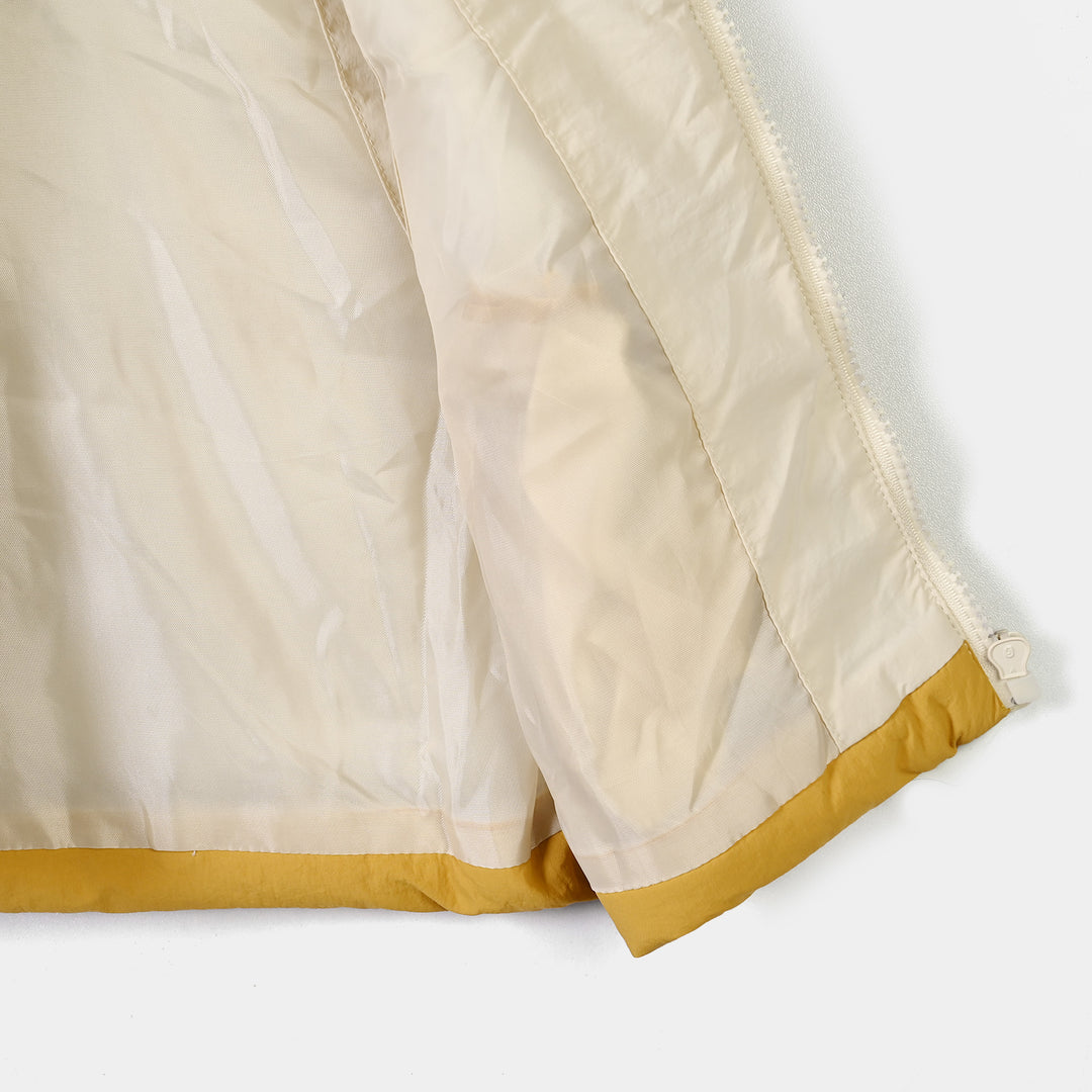 Boys Polyester Puffer Jacket Hello-Yellow