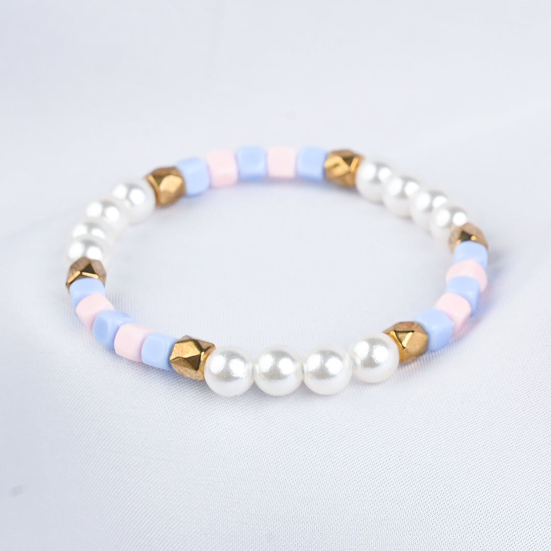 GIRLS ELEGANT BEADED NECKLACE & BRACELET