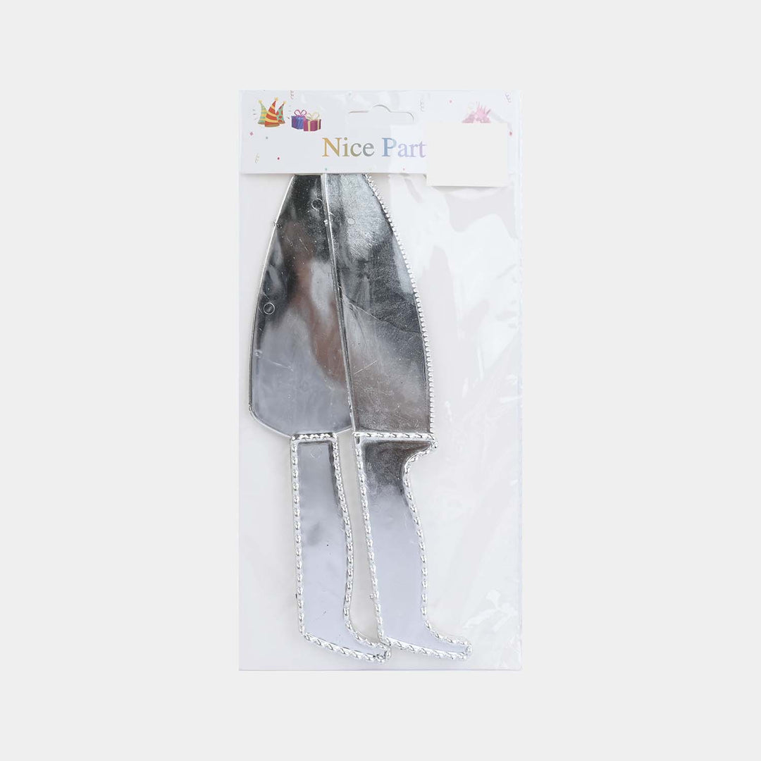 Cake Knife and Server Party Set