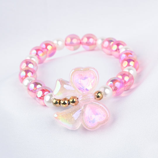 GIRLS ELEGANT BEADED NECKLACE & BRACELET