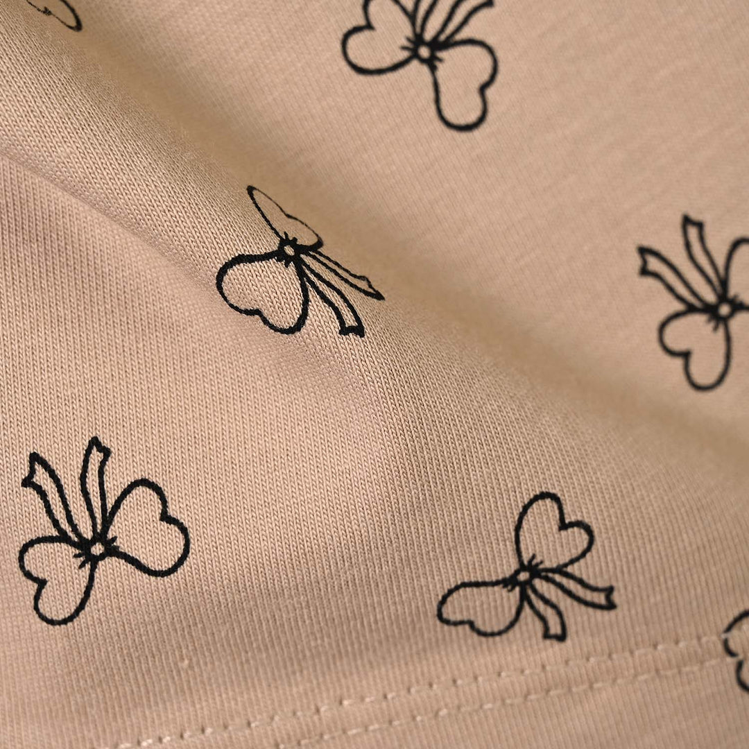 Infant Girls Cotton Jersey T-Shirt Lovely - Light Brown