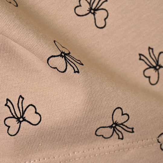 Infant Girls Cotton Jersey T-Shirt Lovely - Light Brown