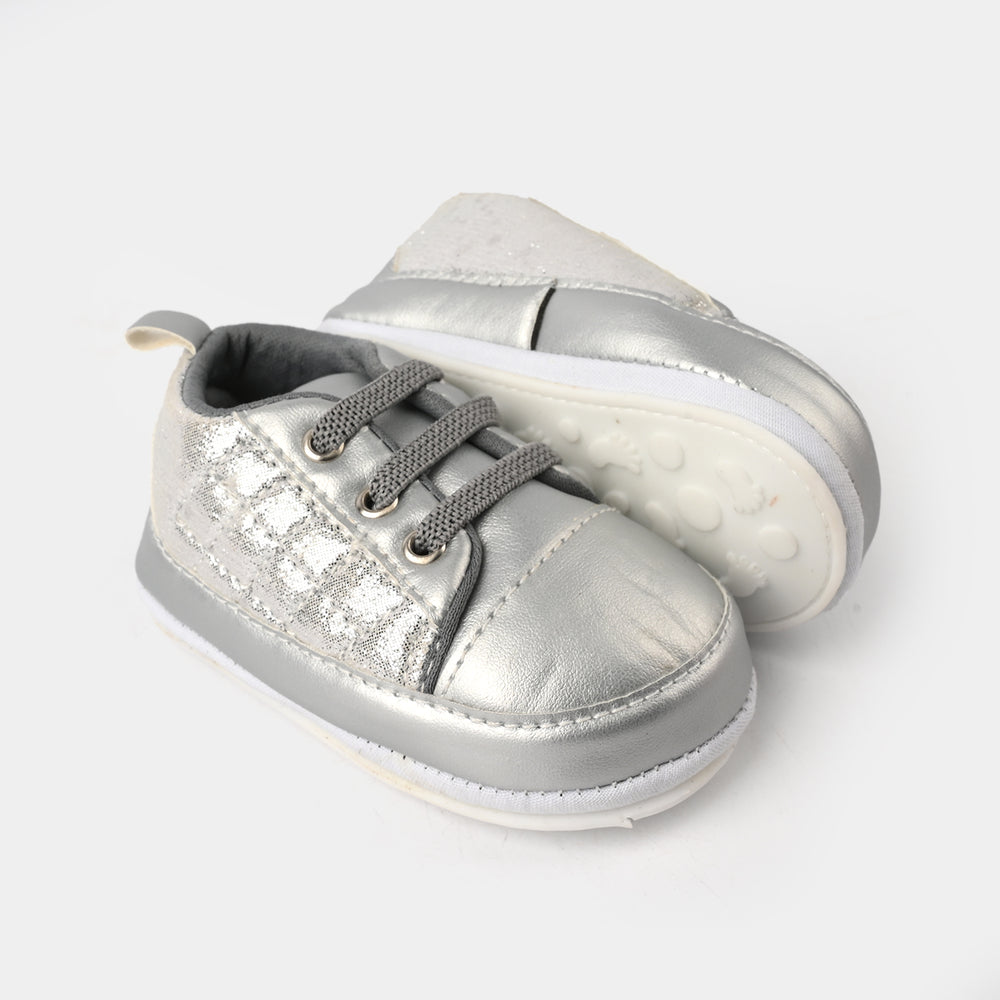 Girls Shoes 222-16-SILVER