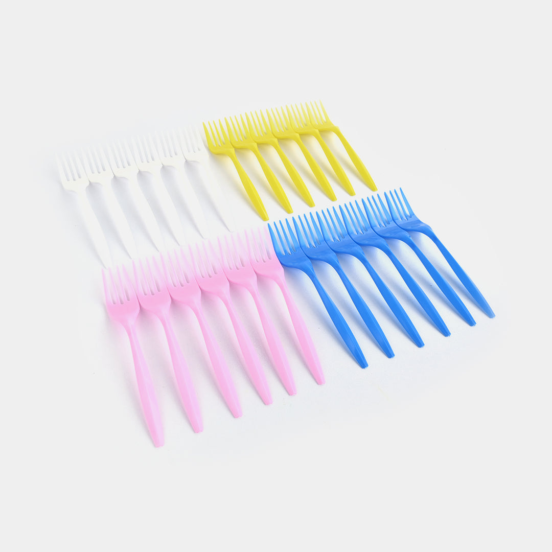 Disposable Plastic Forks (24-Piece Pack)