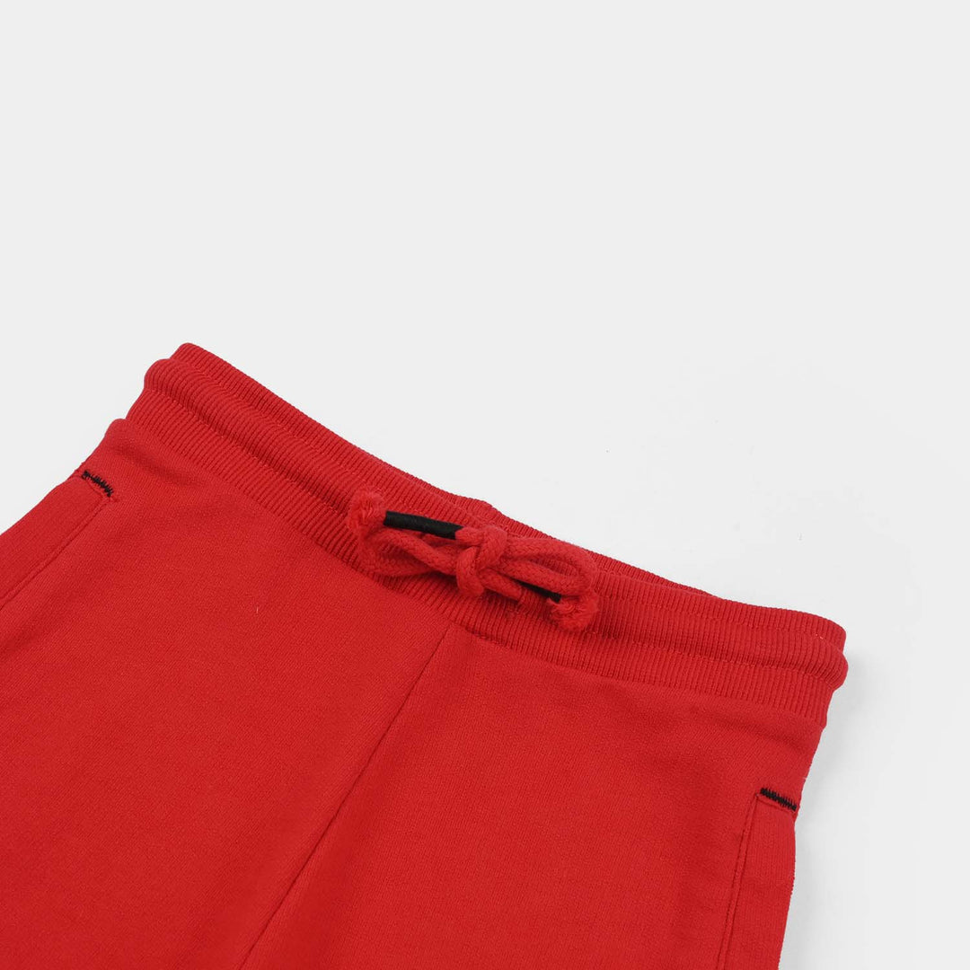 Boys Jersey/Terry Shorts - Red
