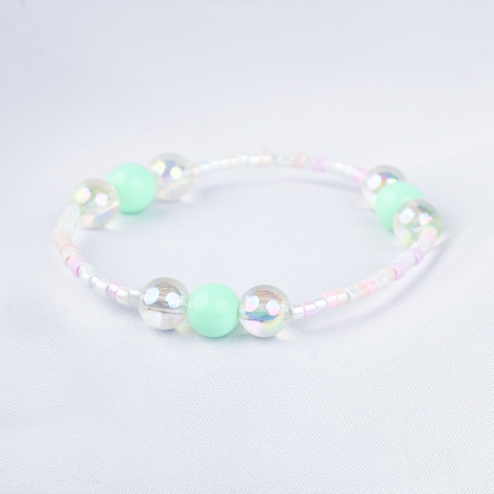 GIRLS ELEGANT BEADED NECKLACE & BRACELET