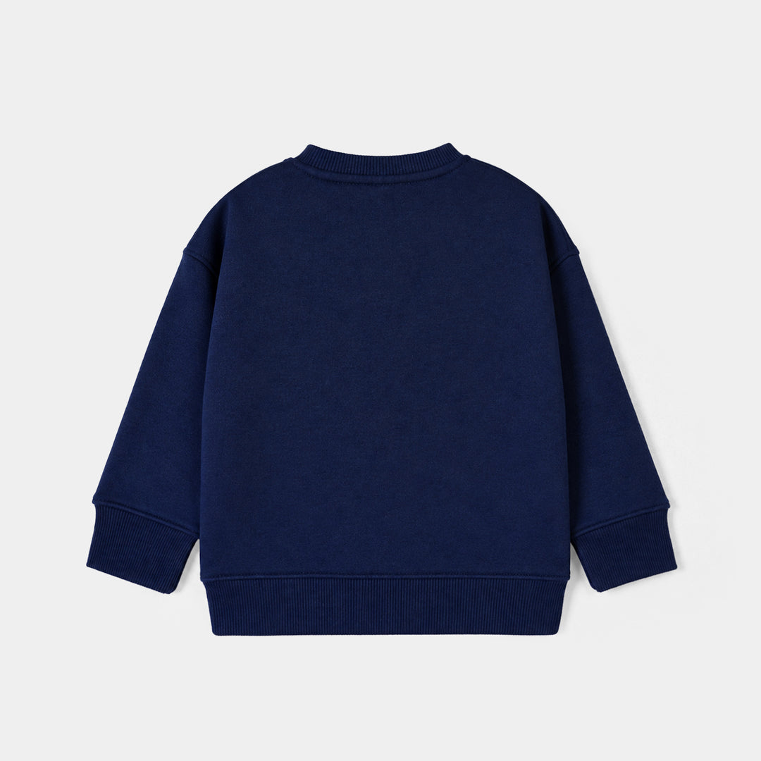 Girls Fleece 2 Piece Suit Good Vibes-NAVY
