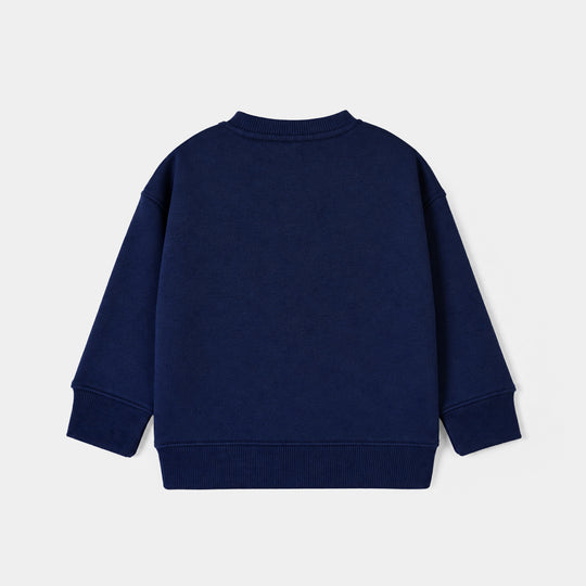 Girls Fleece 2 Piece Suit Good Vibes-NAVY