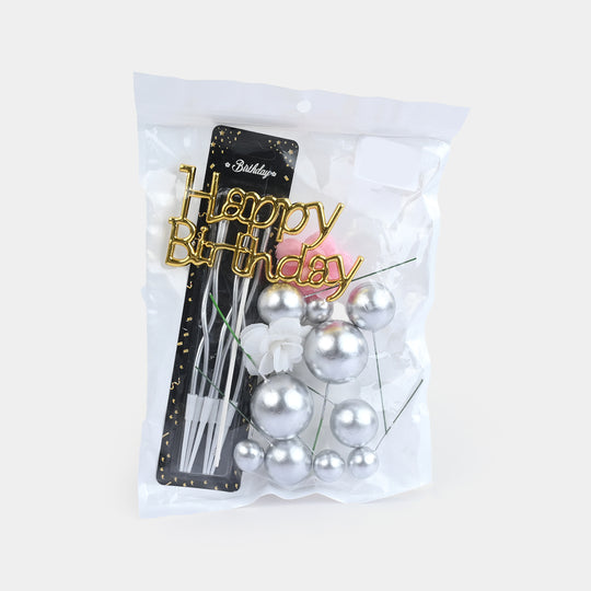 Multi-Piece Birthday Cake Decoration Kit
