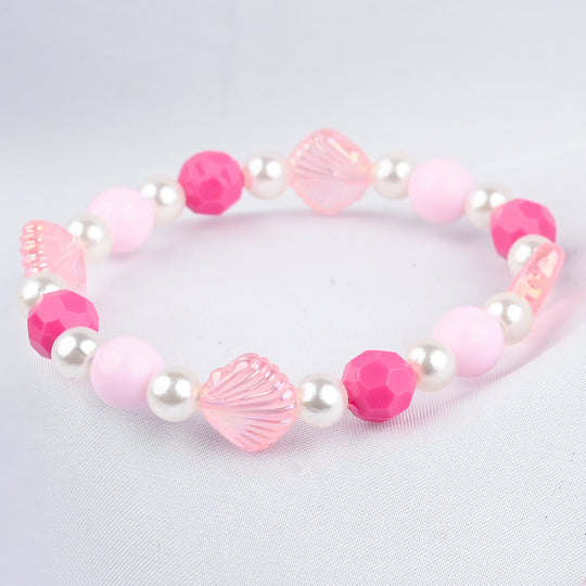 GIRLS ELEGANT BEADED NECKLACE & BRACELET