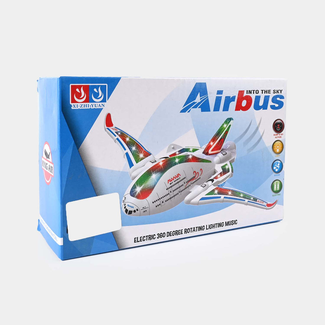 Colorful Lights and Sound Effect Toy Airbus
