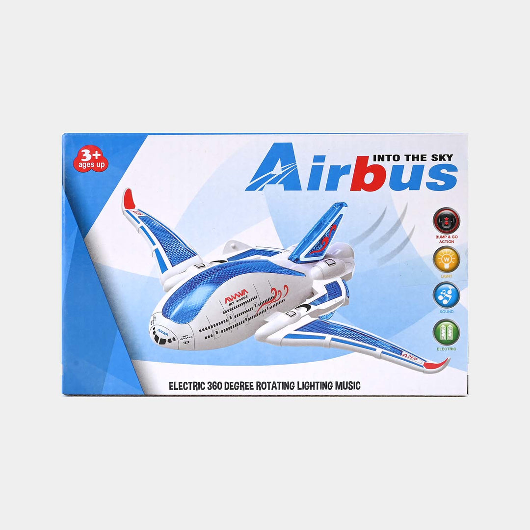 Colorful Lights and Sound Effect Toy Airbus