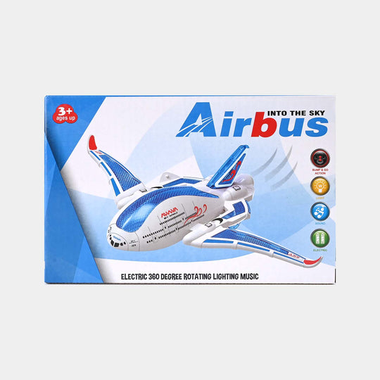 Colorful Lights and Sound Effect Toy Airbus
