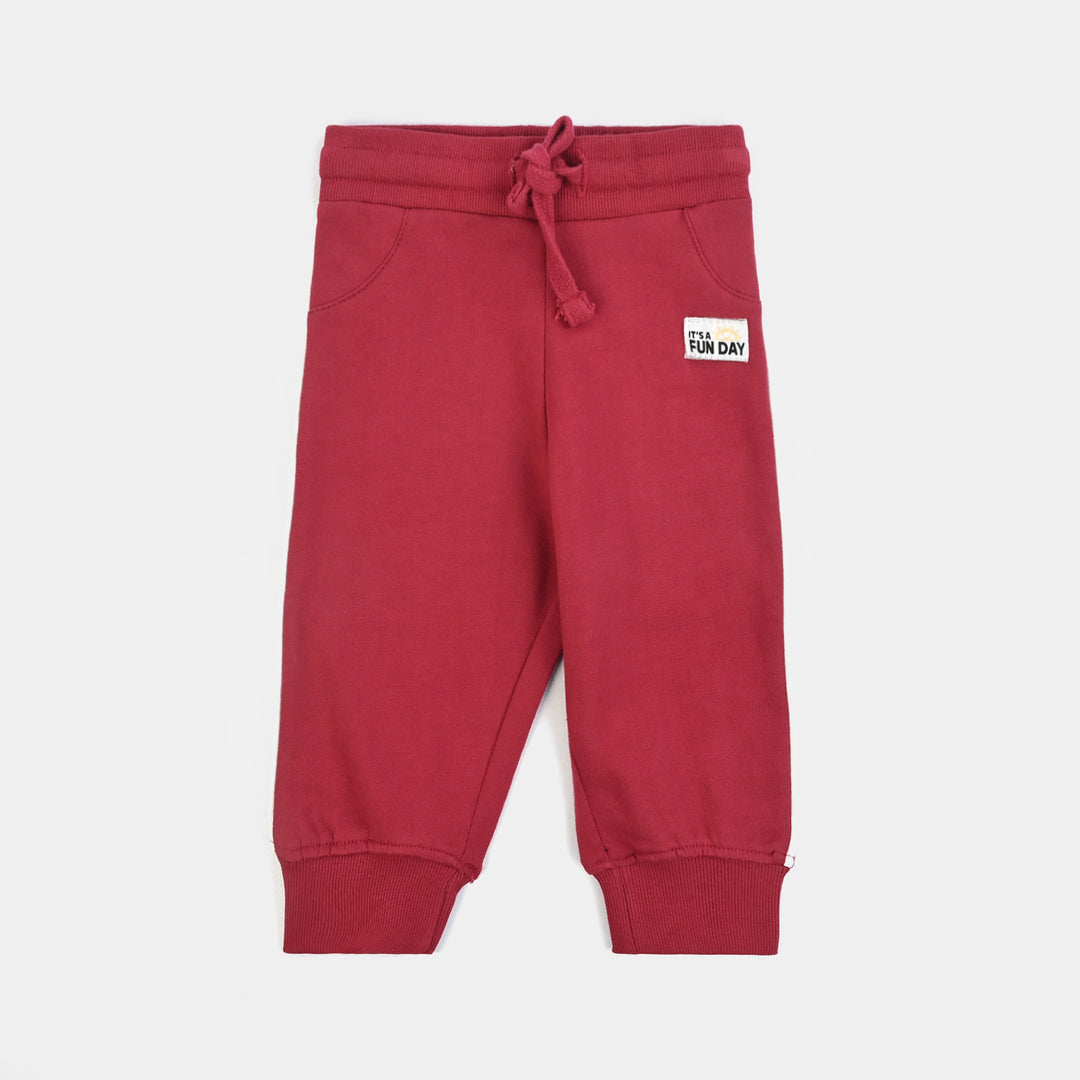 Infant Boys Terry Pajama – Red