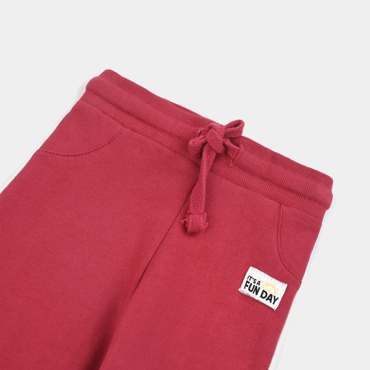 Infant Boys Terry Pajama – Red