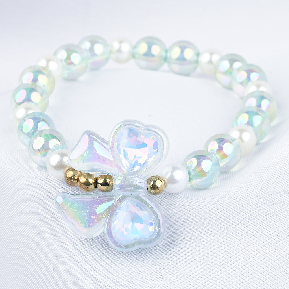 GIRLS ELEGANT BEADED NECKLACE & BRACELET