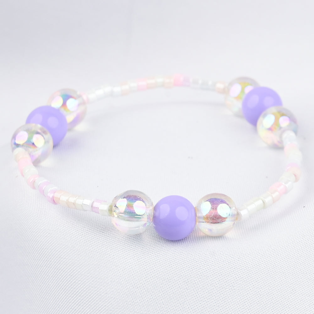 GIRLS ELEGANT BEADED NECKLACE & BRACELET