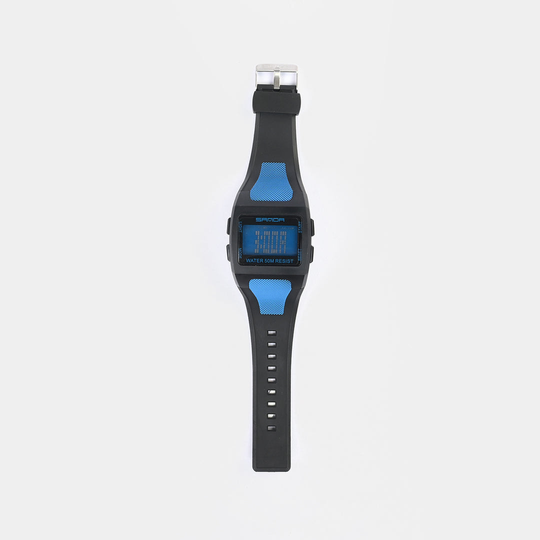 Square Digital Display Sports Wrist Watch
