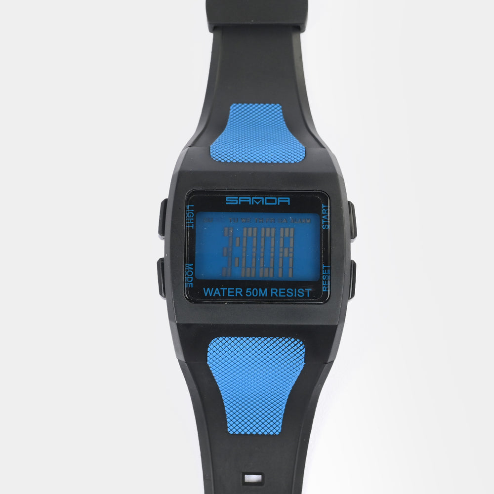 Square Digital Display Sports Wrist Watch
