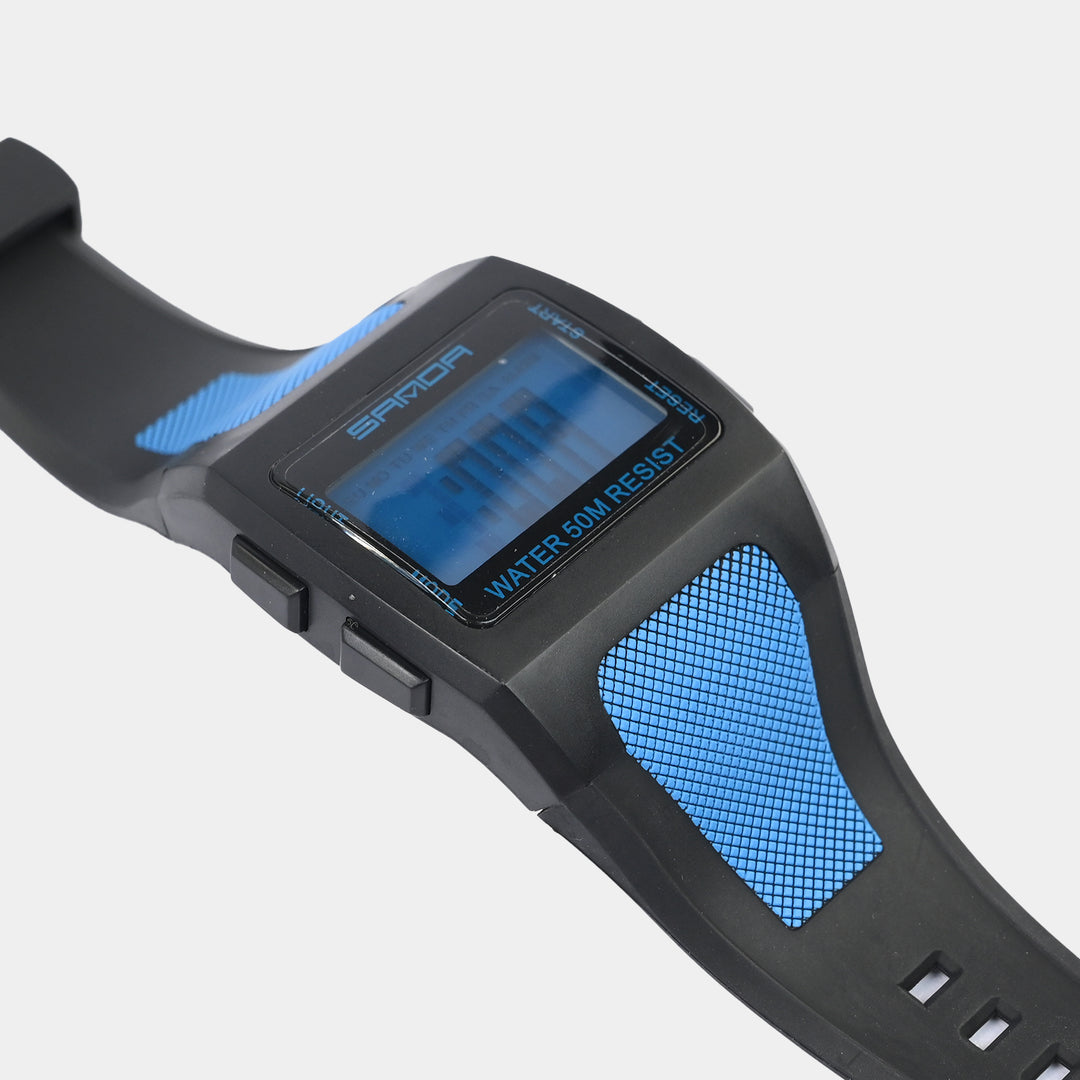 Square Digital Display Sports Wrist Watch