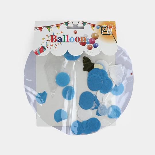 Confetti Filled Transparent Latex Balloon