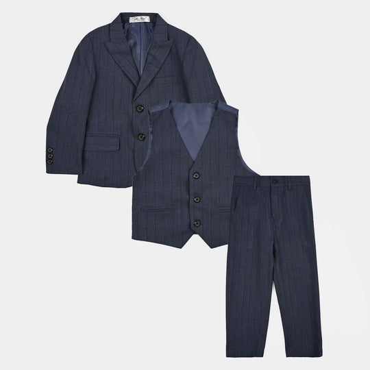 Boys Cotton, Polyester Coat Pant - GREY