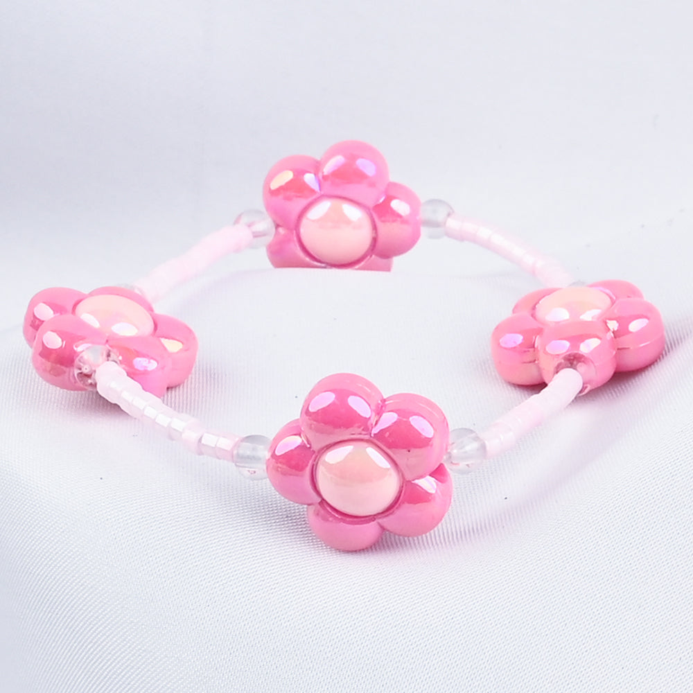 GIRLS ELEGANT BEADED NECKLACE & BRACELET