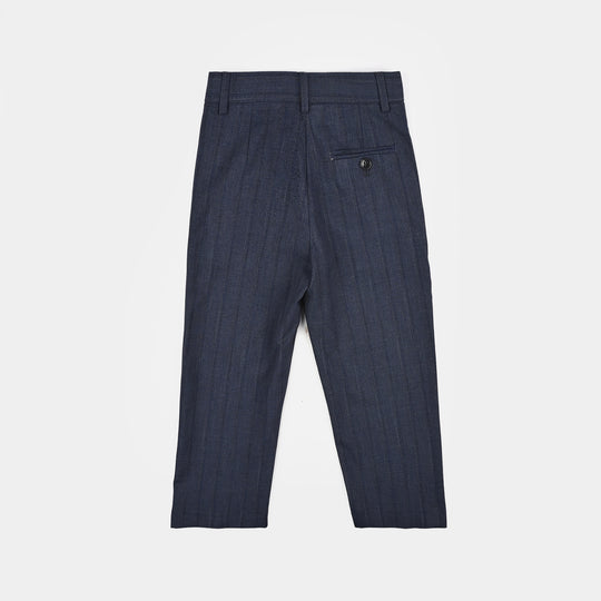 Boys Cotton, Polyester Coat Pant - GREY