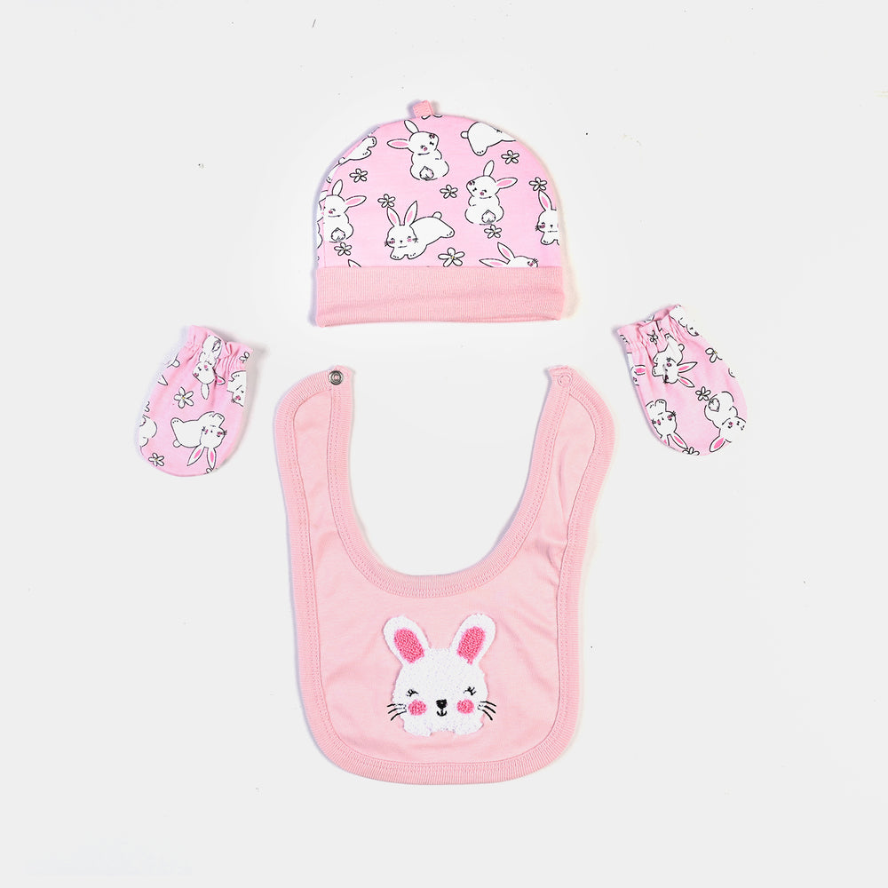 Infant Girls Cotton 8-Piece Set - Pink
