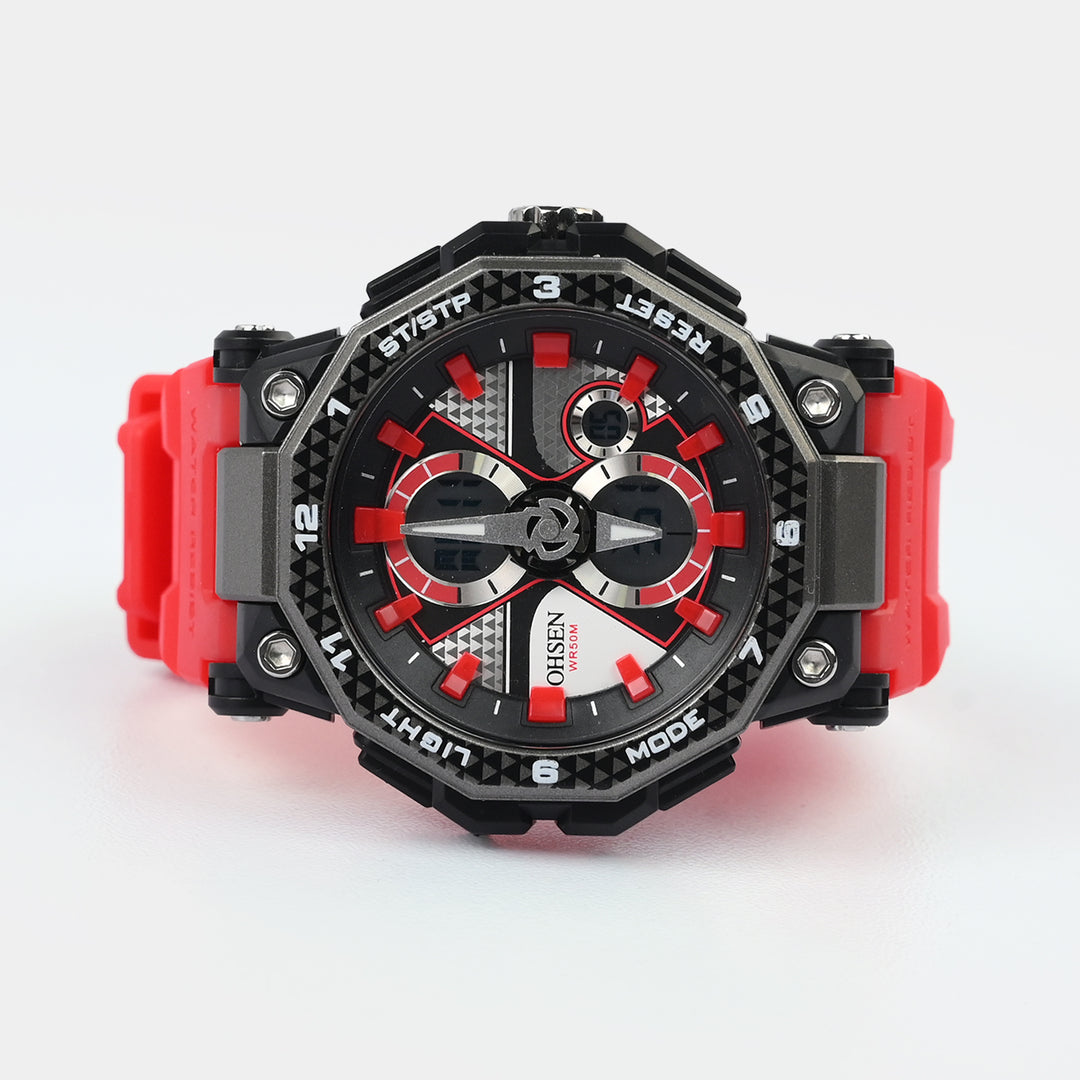 Dual Functionality Sports Digital Wrist Watch