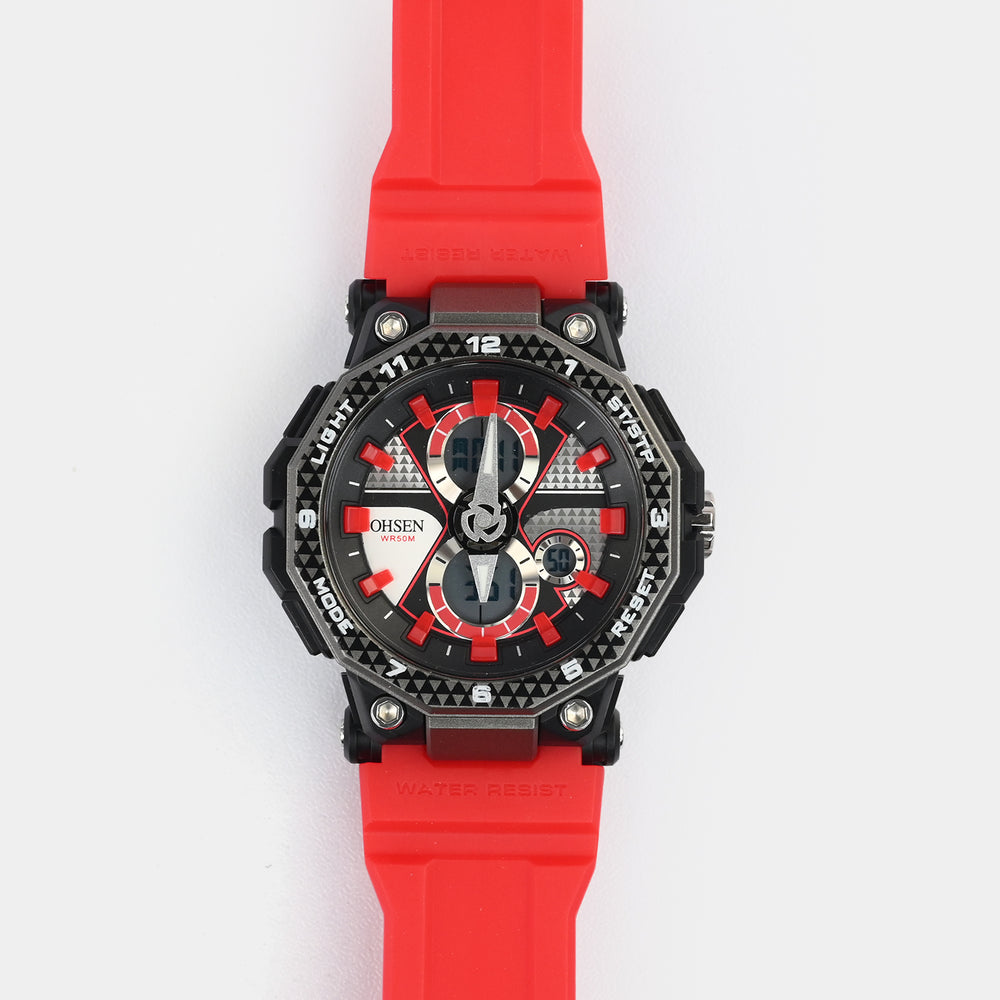 Dual Functionality Sports Digital Wrist Watch