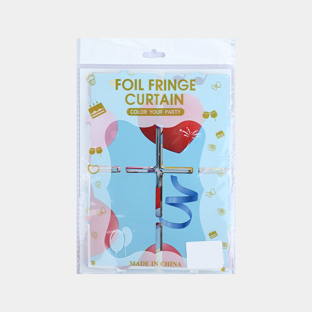 Printed Foil Fringe Curtain Backdrop