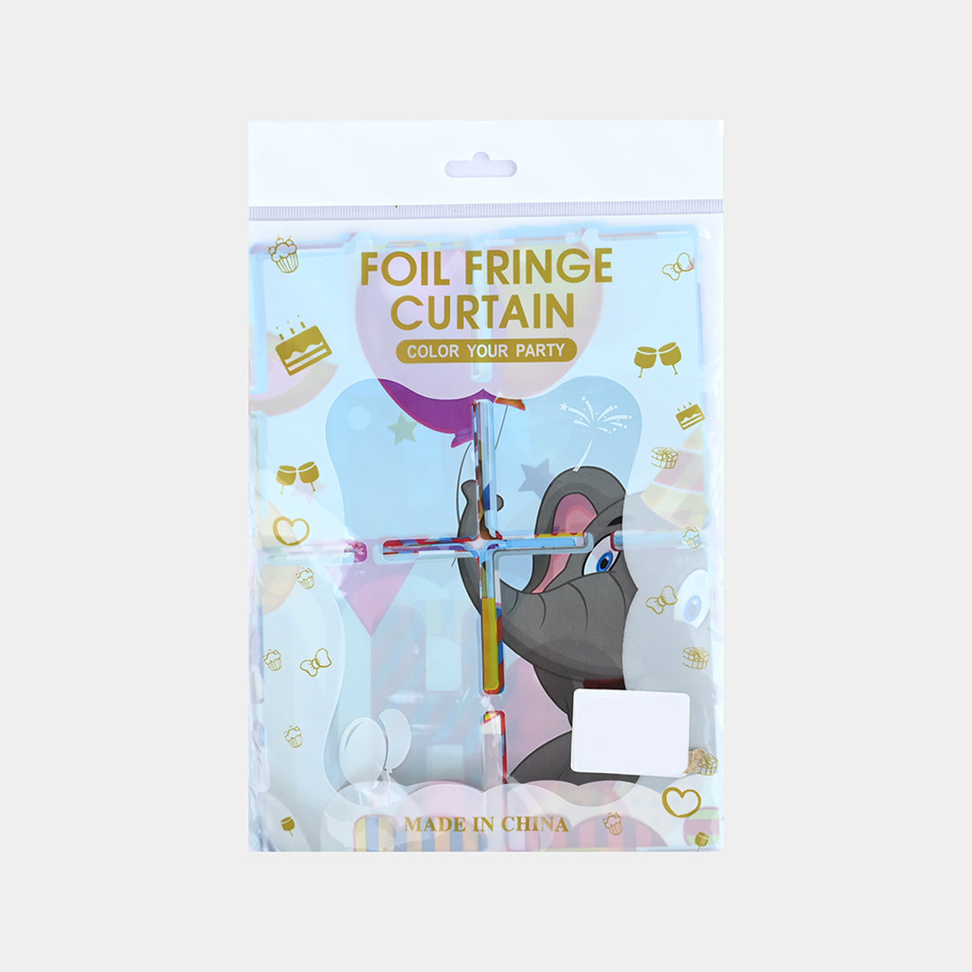 Foil Fringe Curtain Party Backdrop