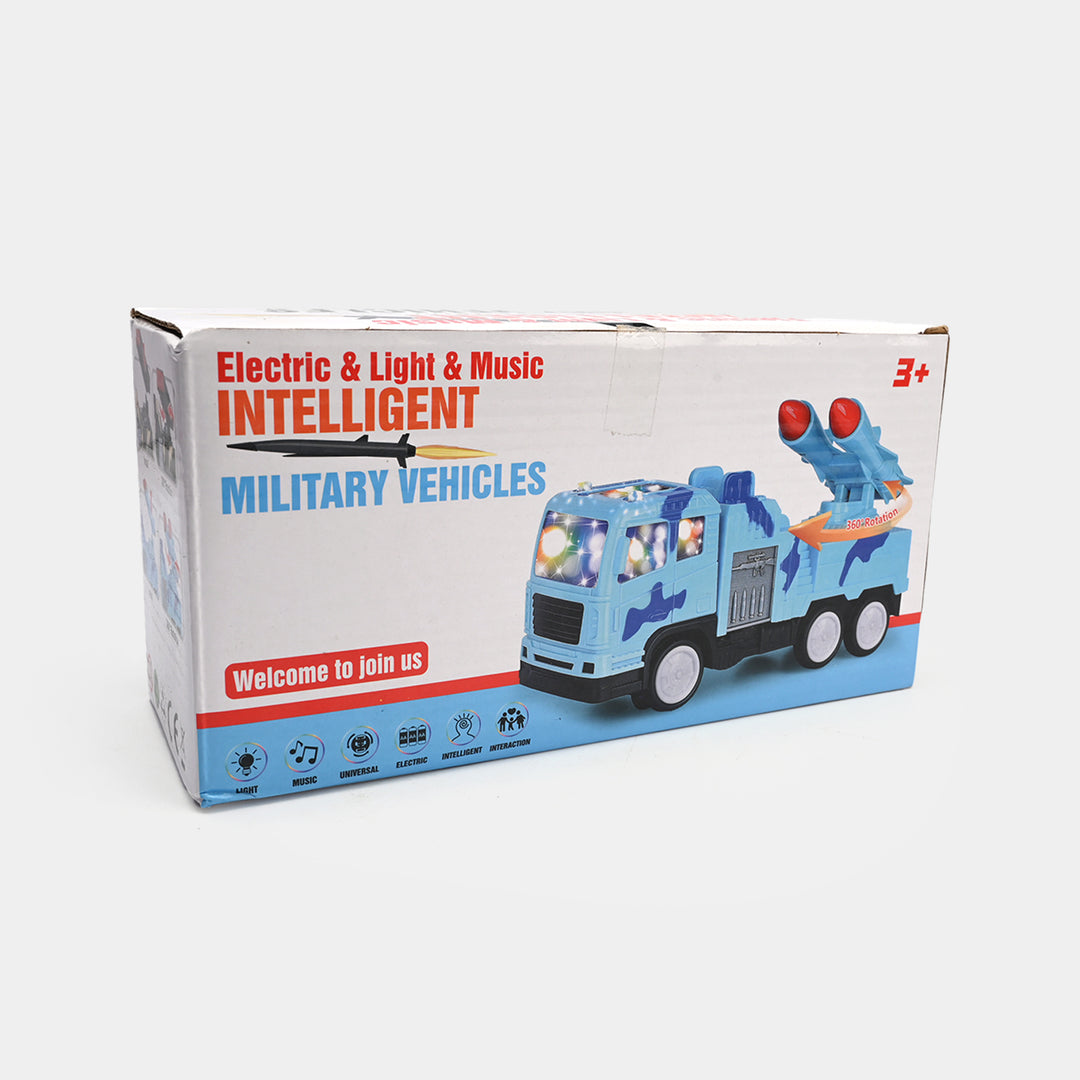 Military Vehicle Toy – Electric Light & Sound Camouflage Truck