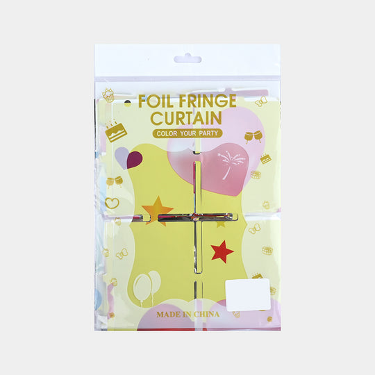 Printed Foil Fringe Curtain Backdrop