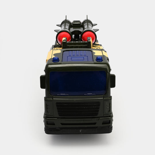 Military Vehicle Toy – Electric Light & Sound Camouflage Truck