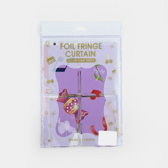 Printed Foil Fringe Curtain Backdrop