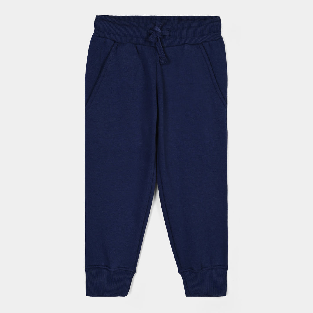 Girls Fleece 2 Piece Suit Good Vibes-NAVY