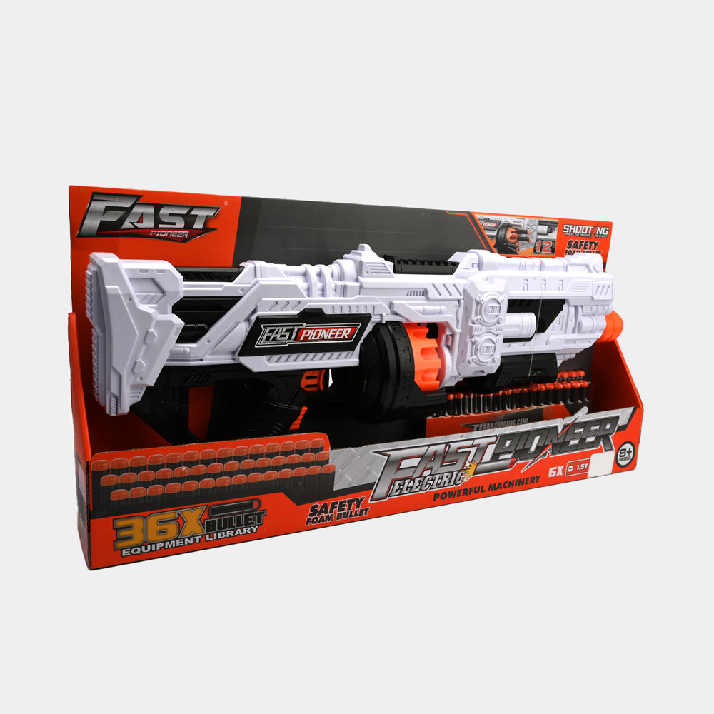 Action Packed Soft Dart Blaster Toy for Kids