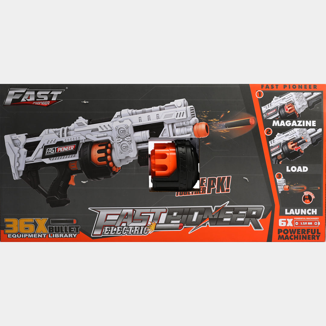 Action Packed Soft Dart Blaster Toy for Kids