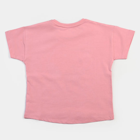 Girls Cotton Jersey T-Shirt - Pink