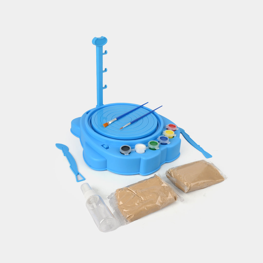 Pottery Wheel Machine with Colors and Clay Set