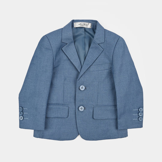 Boys Cotton, Polyester Coat Pant - Blue