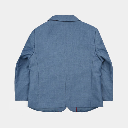 Boys Cotton, Polyester Coat Pant - Blue